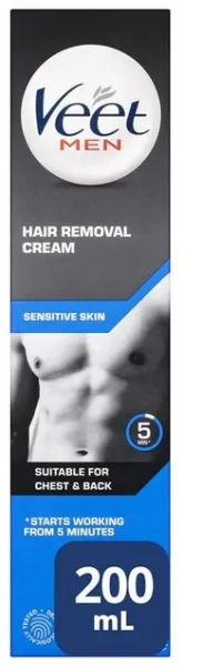 Veet - Men Hair Removal Cream Sensitive Skin - 200 ml